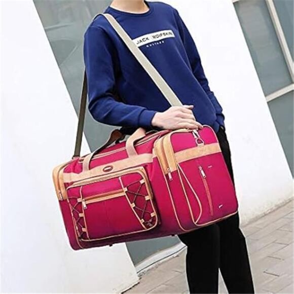 Travel Duffle Bags 26" Red Gold - Picture 3 of 7